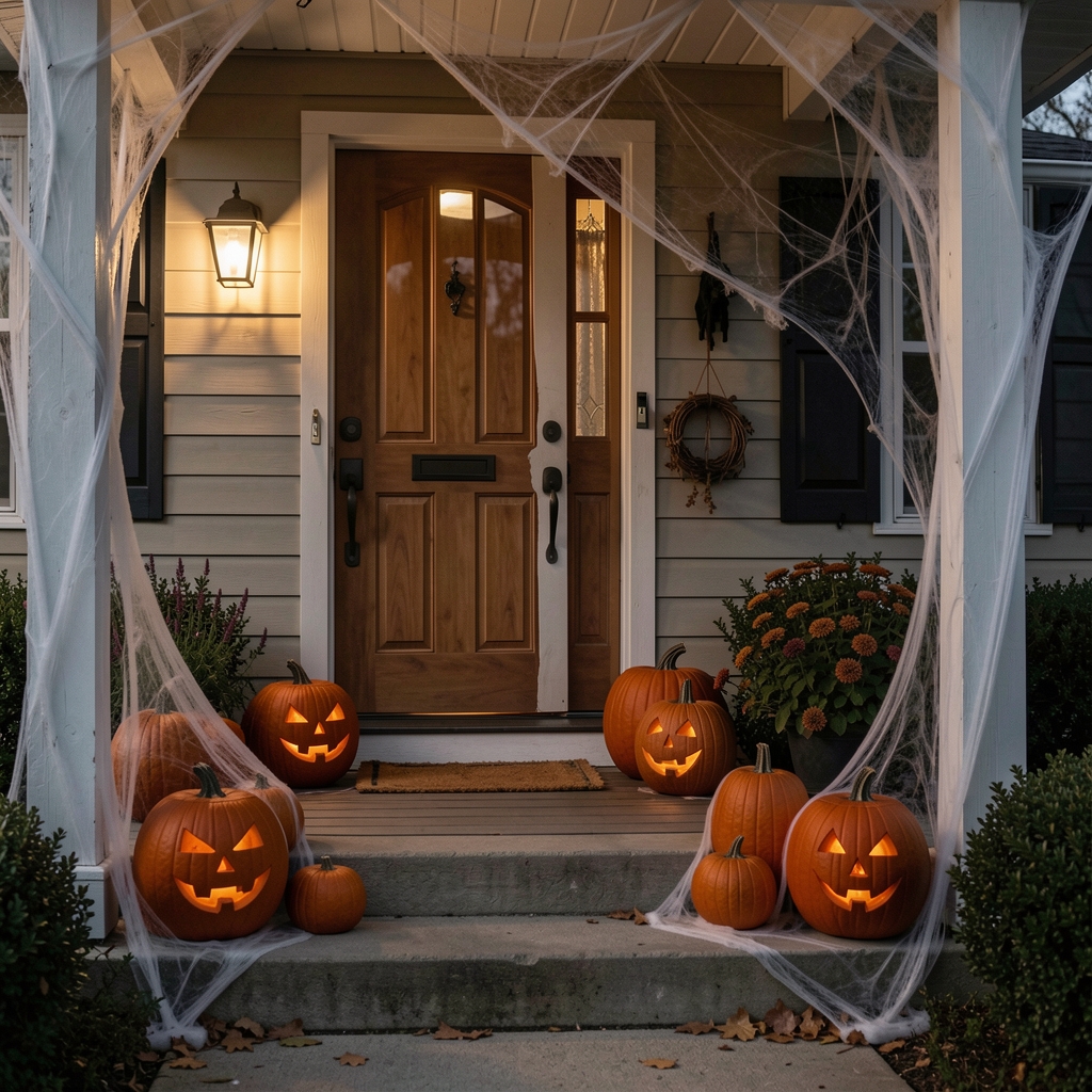 diy halloween porch decor under 30 dollars image