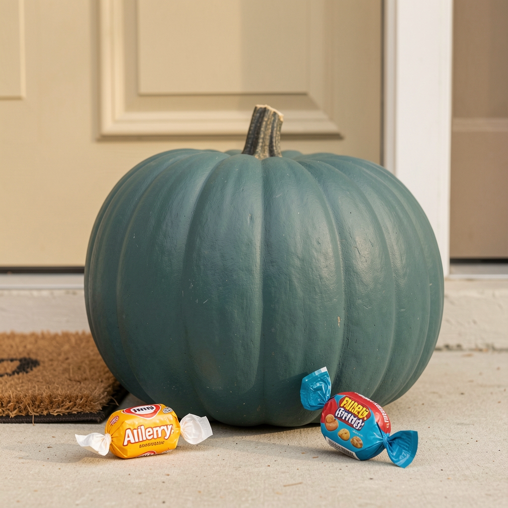 halloween candy allergies teal pumpkin project image